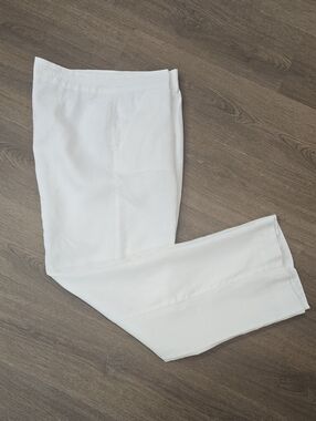 Kim Rogers White Linen Pants (Lined)